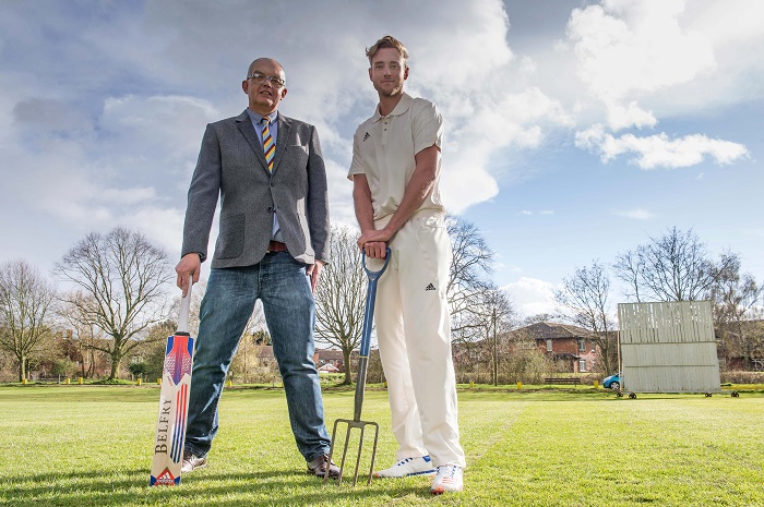 Stuart Broad & Egerton Park CC Chairman, little [418987]