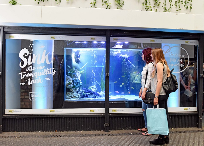 Tetra Tranquillity Tank in Old Street tube station