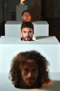 Thom Evans attends the launch of Tash Modern, a facial hair gallery in Shoreditch, east London, which has been opened to celebrate the new Panasonic Grooming 3-in-1 i-Shaper Trimmer. PRESS ASSOCIATION Photo. Picture date: Wednesday July 26, 2017. Research shows that almost two thirds of British men no longer stick to a signature style, re-shaping their facial hair monthly. Photo credit should read: Matt Crossick/PA Wire