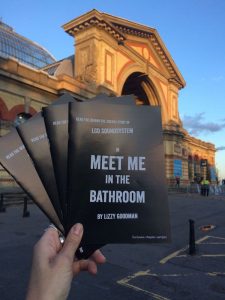 StreetPR Faber and Faber 'Meet Me in the Bathroom' chapter sampling at Alexandra Palace Interpol gig little