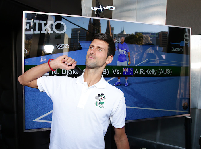 News >Novak Djokovic meets an Avatar of himself in a computer game. It's a life like game. He will also do a Q&A at Federation Square. Worlds first virtual reality computer game featuring Novak Djokovic created by Seiko Australia . Picture Andrew Tauber