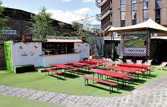 The Pimm S Garden Comes To London S Flat Iron Square For Wimbledon